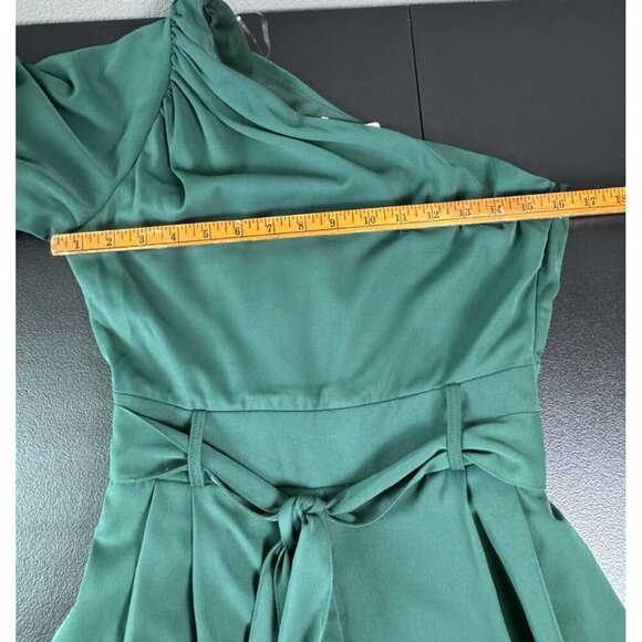 NWT-Entro‎ Romper Womens Small Belted Flowy One Shoulder - Picture 6 of 11